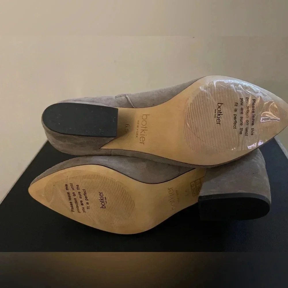 Botkier pointed toe suede booties casual heels fall